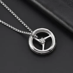Motorcycle Necklace - Wheel^Moto Loot Outlet