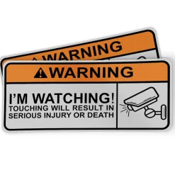 Motorcycle Sticker - I'M Watching (2 Pack)^Moto Loot Hot