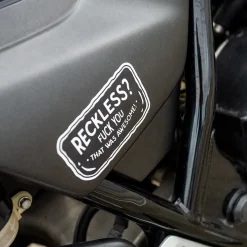 Motorcycle Sticker - Reckless? (2 Pack)^Moto Loot Discount