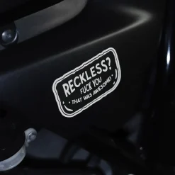 Motorcycle Sticker - Reckless? (2 Pack)^Moto Loot Discount