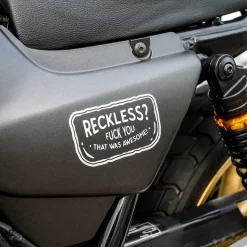 Motorcycle Sticker - Reckless? (2 Pack)^Moto Loot Discount