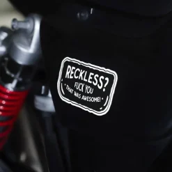 Motorcycle Sticker - Reckless? (2 Pack)^Moto Loot Discount