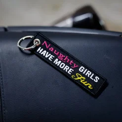 Naughty Girls Have More Fun - Motorcycle Keychain^Moto Loot Outlet