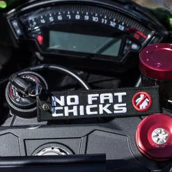 No Fat Chicks - Motorcycle Keychain^Moto Loot Discount