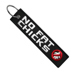 No Fat Chicks - Motorcycle Keychain^Moto Loot Discount