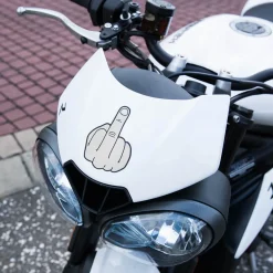 Reflective Motorcycle Sticker - Fuck You (2 Pack)^Moto Loot New