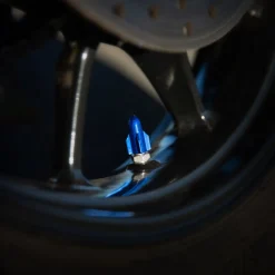 Rocket Blue - Motorcycle Valve Caps^Moto Loot Clearance