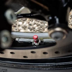 Round Red Ml - Motorcycle Valve Caps^Moto Loot Online