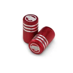 Round Red Ml - Motorcycle Valve Caps^Moto Loot Online