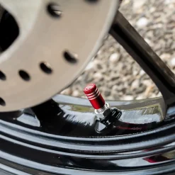 Round Red Ml - Motorcycle Valve Caps^Moto Loot Online