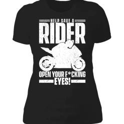 SAVE A RIDER LADIES T-SHIRT^CustomCat Discount