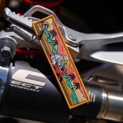 Skull Beach Rider - Motorcycle Keychain^Moto Loot Sale