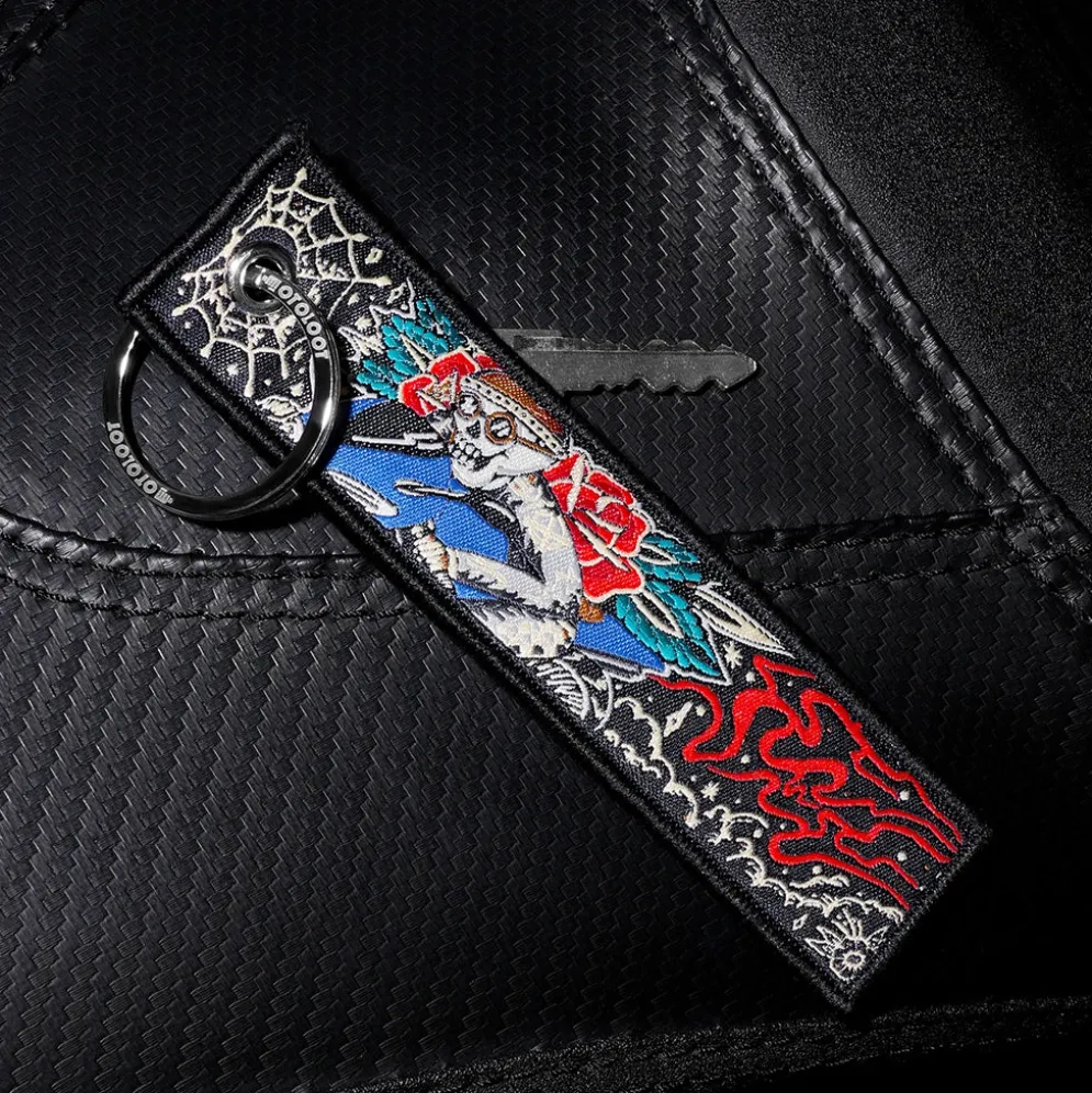 Skull Cap Rider - Motorcycle Keychain^Moto Loot Clearance