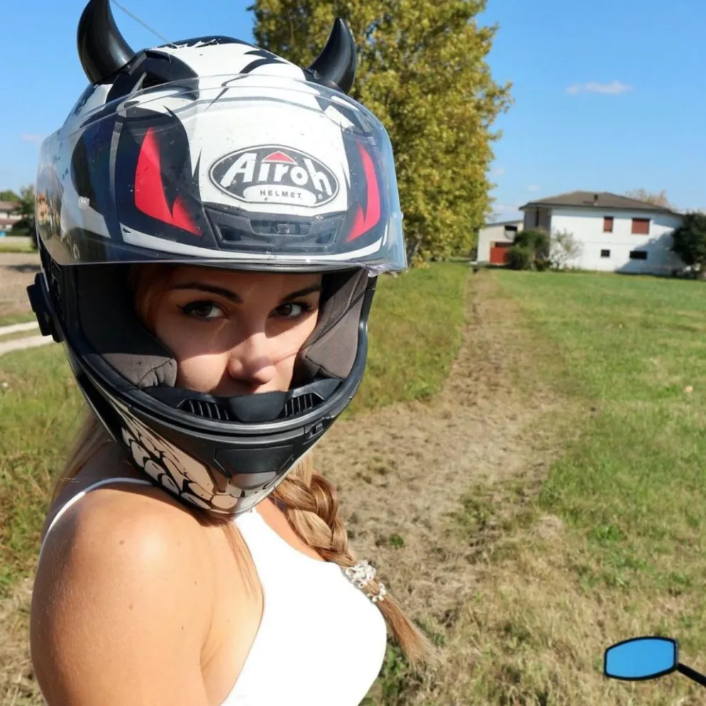 Small Horns Black - Motorcycle Helmet Accessory^Moto Loot