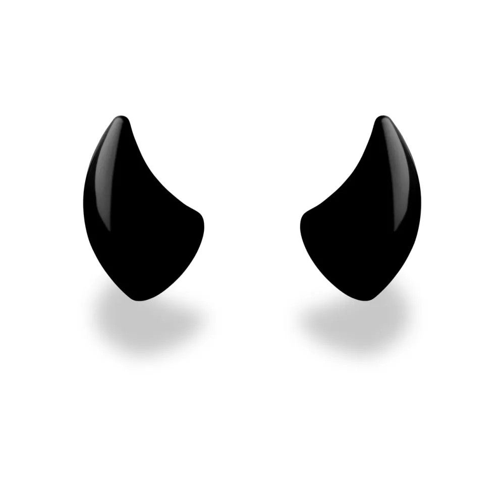 Small Horns Black - Motorcycle Helmet Accessory^Moto Loot