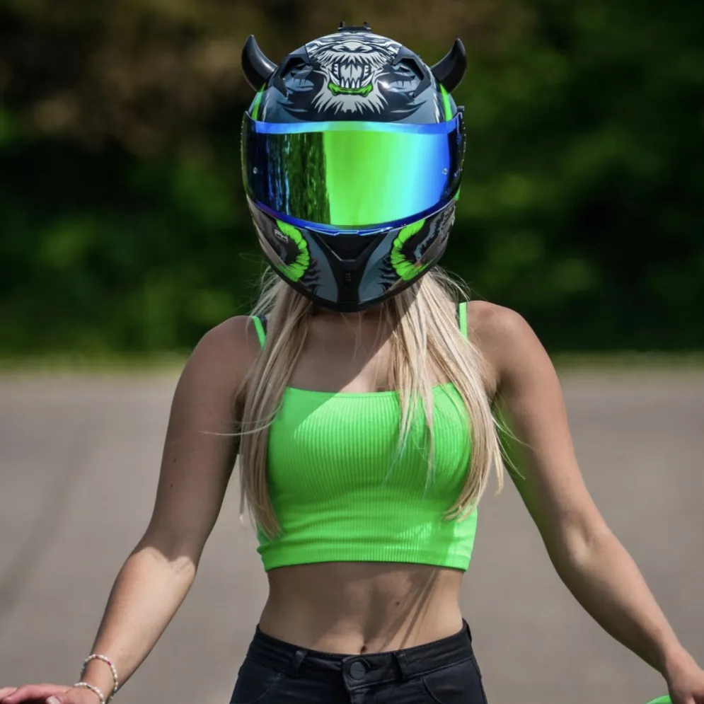 Small Horns Black - Motorcycle Helmet Accessory^Moto Loot