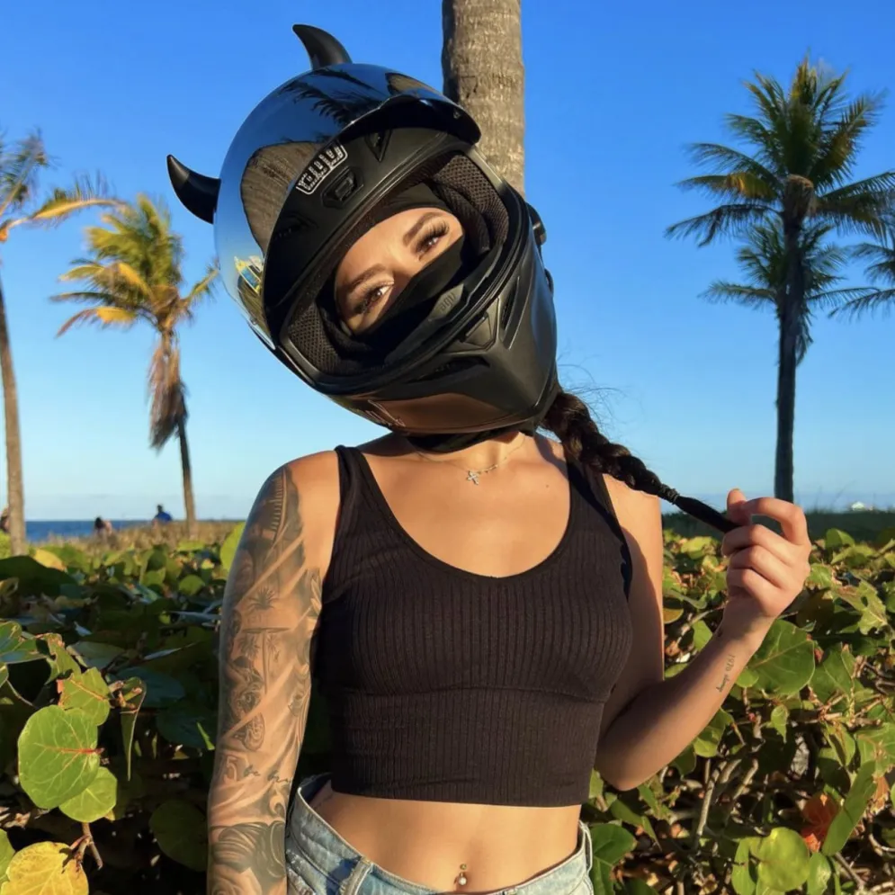 Small Horns Black - Motorcycle Helmet Accessory^Moto Loot
