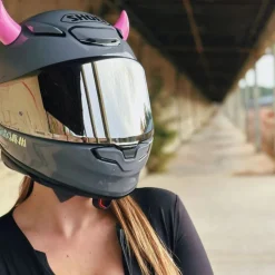 Small Horns Pink - Motorcycle Helmet Accessory^Moto Loot Sale