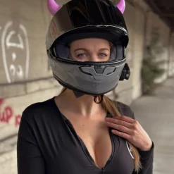 Small Horns Pink - Motorcycle Helmet Accessory^Moto Loot Sale