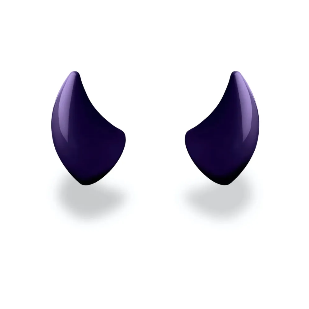 Small Horns Purple - Motorcycle Helmet Accessory^Moto Loot Hot