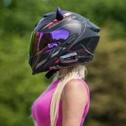 Small Horns Purple - Motorcycle Helmet Accessory^Moto Loot Hot