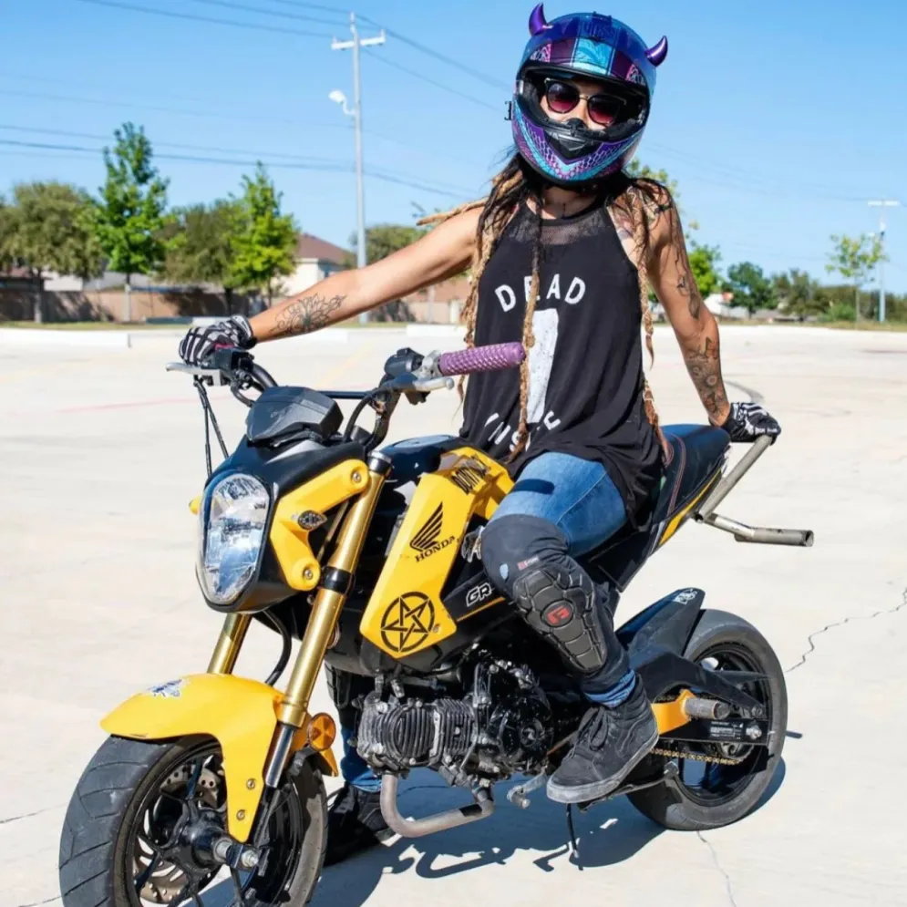 Small Horns Purple - Motorcycle Helmet Accessory^Moto Loot Hot