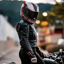 Small Horns Red - Motorcycle Helmet Accessory^Moto Loot Clearance