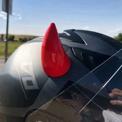 Small Horns Red - Motorcycle Helmet Accessory^Moto Loot Clearance