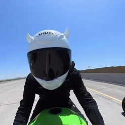 Small Horns White - Motorcycle Helmet Accessory^Moto Loot Hot