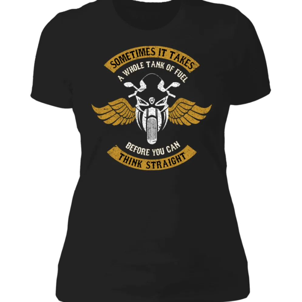 THINK STRAIGHT LADIES T-SHIRT^CustomCat Best