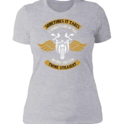 THINK STRAIGHT LADIES T-SHIRT^CustomCat Best