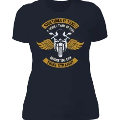 THINK STRAIGHT LADIES T-SHIRT^CustomCat Best