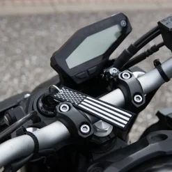 Usa Flag Black And White - Motorcycle Keychain^Moto Loot Sale