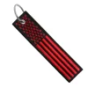 Usa Flag Red And Black - Motorcycle Keychain^Moto Loot Online