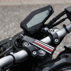 Usa Flag Thin Red Line - Motorcycle Keychain^Moto Loot New