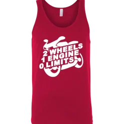2 Wheels 1 Engine 0 Limits Tank Top^CustomCat Outlet