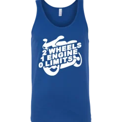 2 Wheels 1 Engine 0 Limits Tank Top^CustomCat Outlet