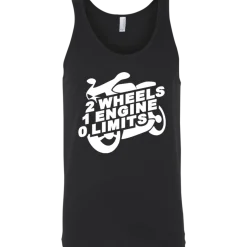2 Wheels 1 Engine 0 Limits Tank Top^CustomCat Outlet