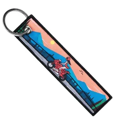 Windy Bridge Rider - Motorcycle Keychain^Moto Loot